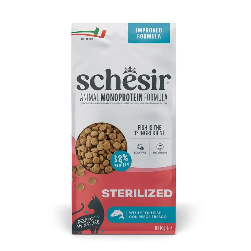 Schesir Monoprotein Cat Sterilized Pesce 10 kg
