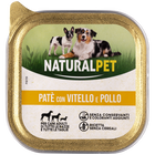 Naturalpet Dog Adulto Pat&eacute; con Vitello e Pollo 150 gr