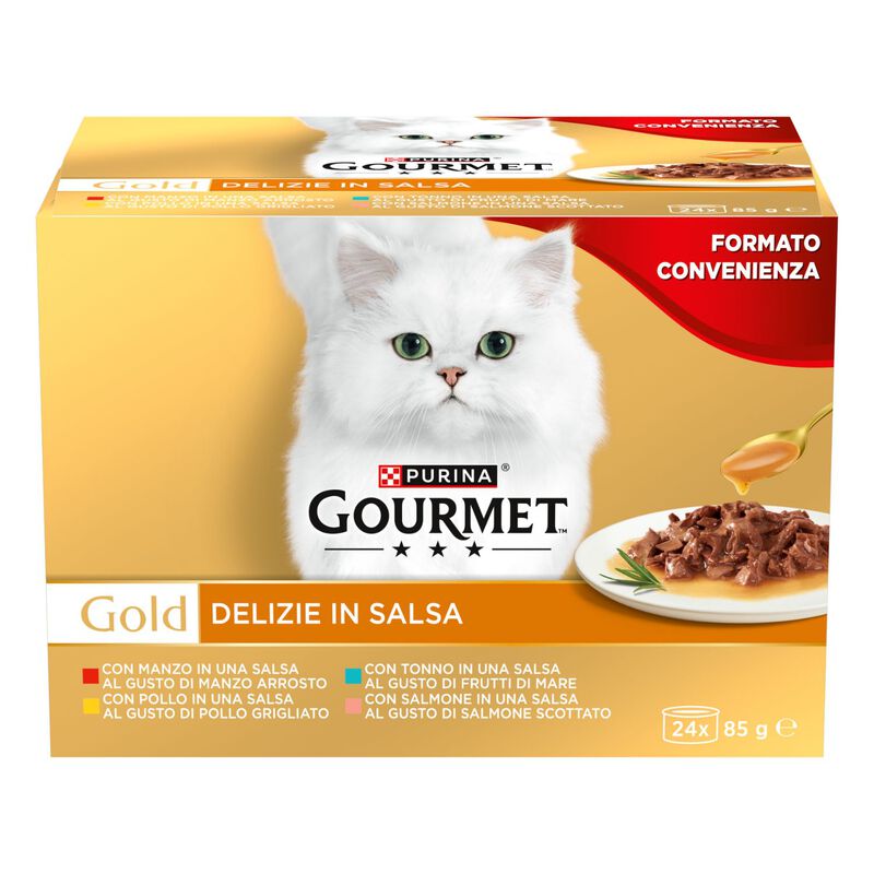Gourmet Gold Cat Adult Multipack Delizie in Salsa 24 x 85 gr