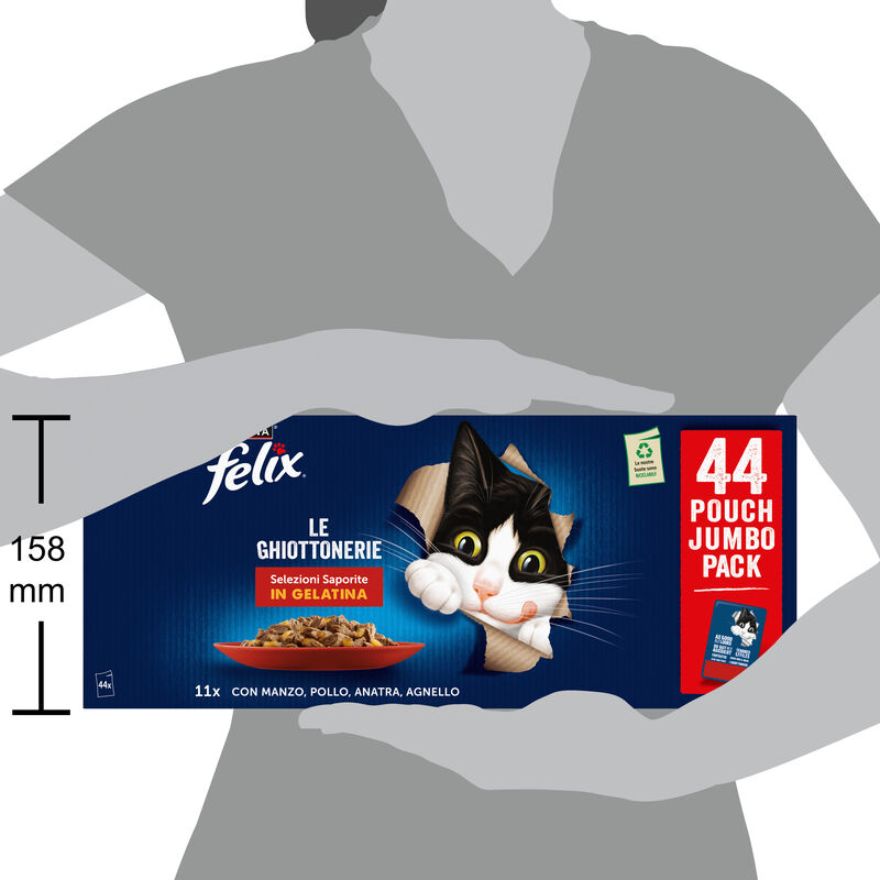 Felix Le Ghiottonerie Selezioni Saporite in gelatina 44 pz x 85 gr