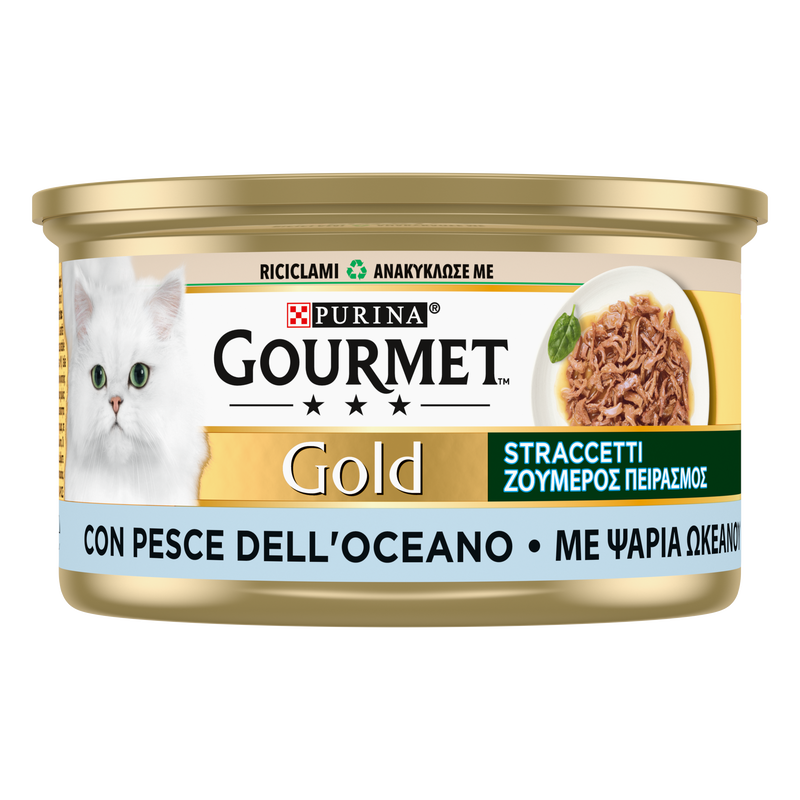 Gourmet Gold Cat Adult con Straccetti di Pesce dell'Oceano 85 gr
