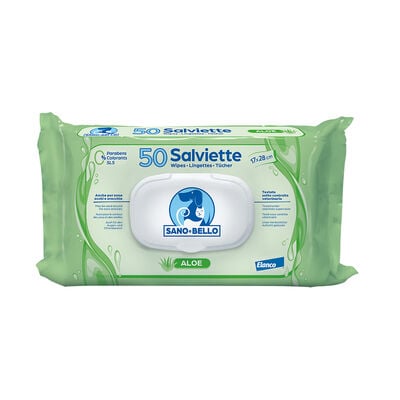 Sano e Bello Salviette Aloe 50 pz