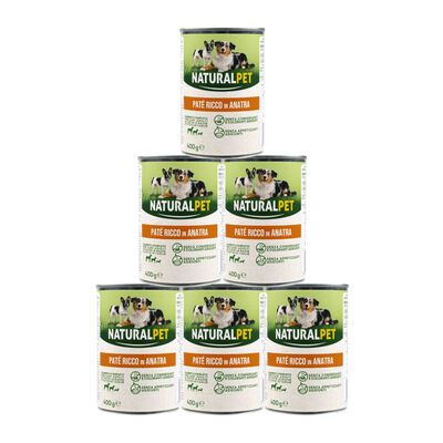 Naturalpet Dog Adult Pat&egrave; ricco in Anatra 400 gr