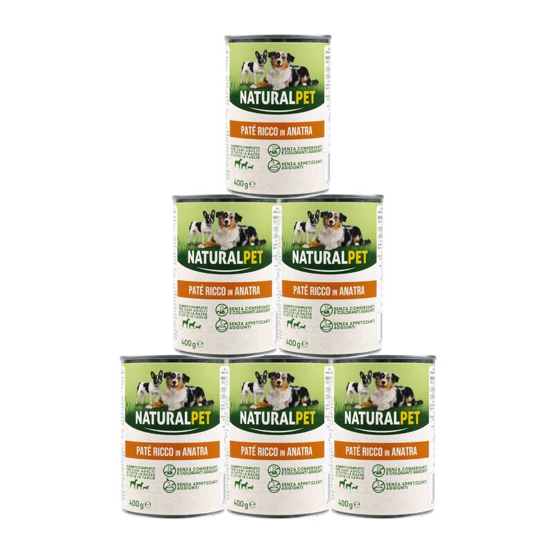 Naturalpet Dog Adult Pat&egrave; ricco in Anatra 400 gr