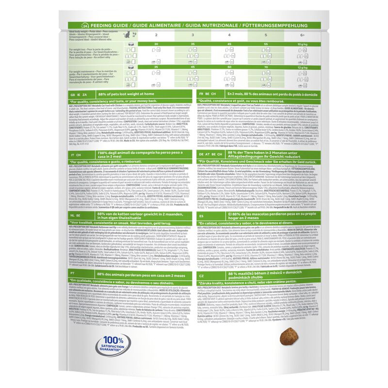Hill's Prescription Diet Cat Metabolic Weight & Diabetes Management con Pollo 250 gr