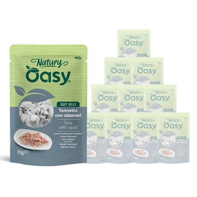 Oasy Natury cat adult Tonnetto con calamari 70 gr