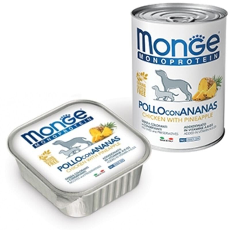 Monge Monoprotein Dog Adult Pat&eacute; Pollo con Ananas 150 gr