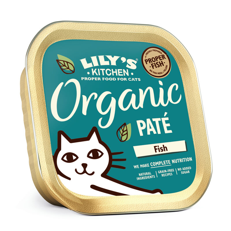 Lily's Kitchen Cat Adult Organic Fish Dinner, Pesce 85 gr