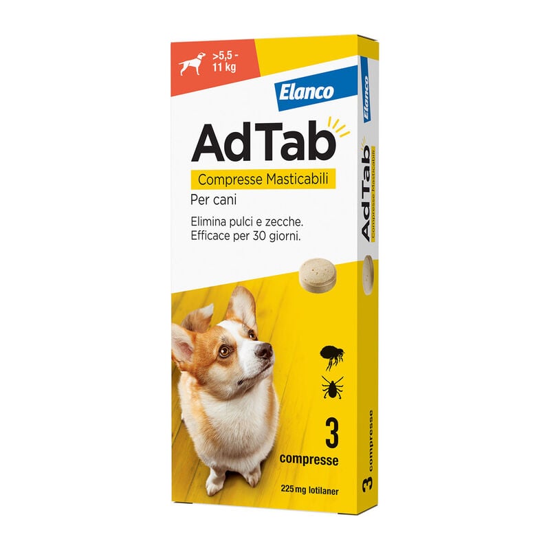Elanco Dog AdTab Antiparassitario Cane 5,5 - 11 kg