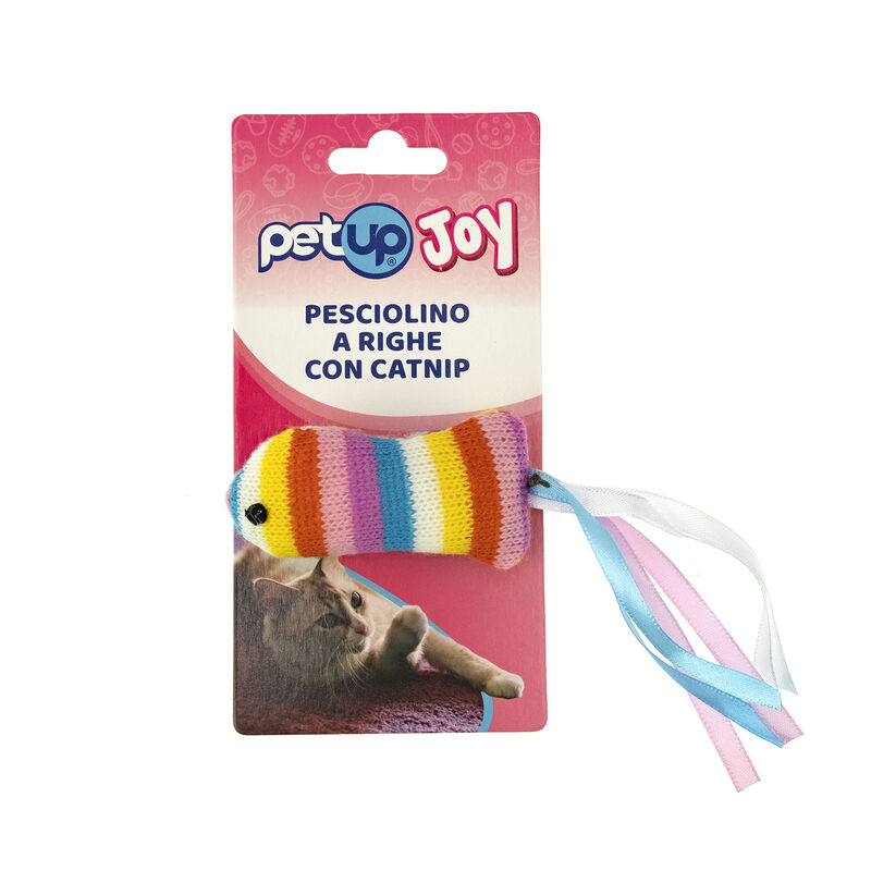 Petup Joy  Gioco Pesciolino a righe con Catinip 9 cm