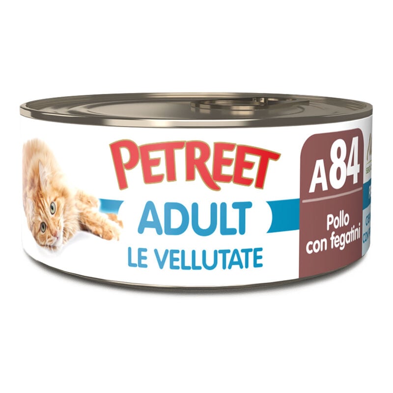 Petreet Cat Adult Vellutata di Pollo con fegatini A84 70 gr 