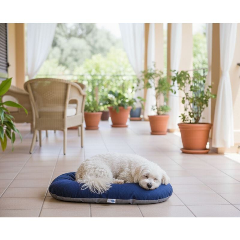 Petup Cuscino Tecnico Ovale Blu 90x60 cm