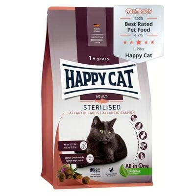 Happy Cat Sterilised Adult Atlantic con Salmone 4 kg