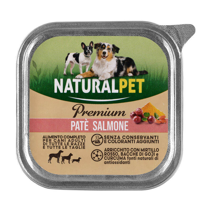 Naturalpet Premium Dog Adult All breeds Pat&eacute; Salmone 150gr