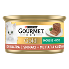 Gourmet Gold Cat Adult Mousse con Anatra e Spinaci 85 gr