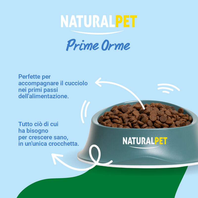 Naturalpet Prime Orme Puppy Medium&Large ricco in Pollo 10 kg