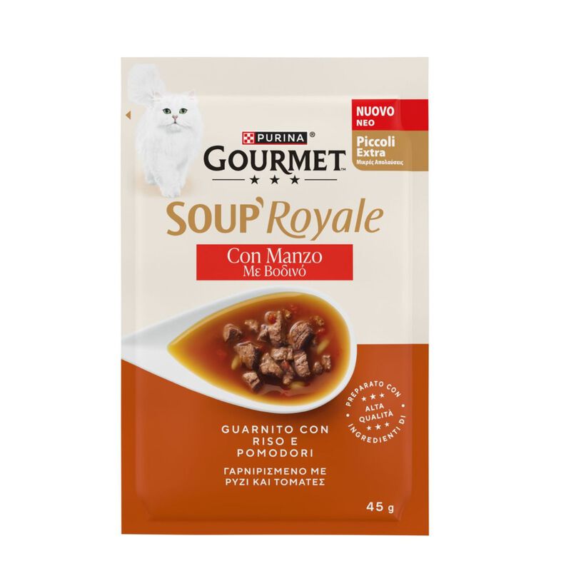 Gourmet Soup Royale cat adult Manzo 45 gr