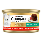 Gourmet Gold Tortini Cat Adult con Manzo e Pomodori 85 gr
