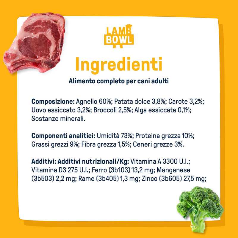 Dog Heroes Lamb Bowl Agnello 390 gr