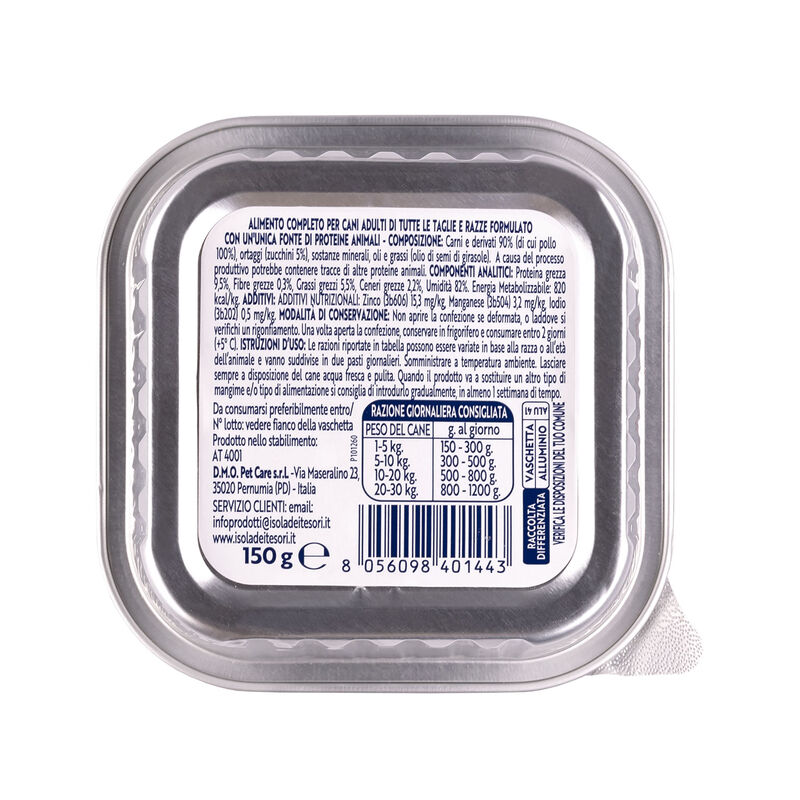 Monopro Dog All Breeds Pat&eacute; Pollo 150gr