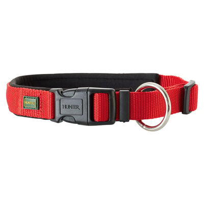 Hunter Collare in Neoprene Vario Plus M Rosso e Nero