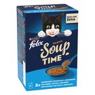 Felix Soup Cat Adult Filetti Merluzzo Tonno e Platessa 6 pz x 48 gr