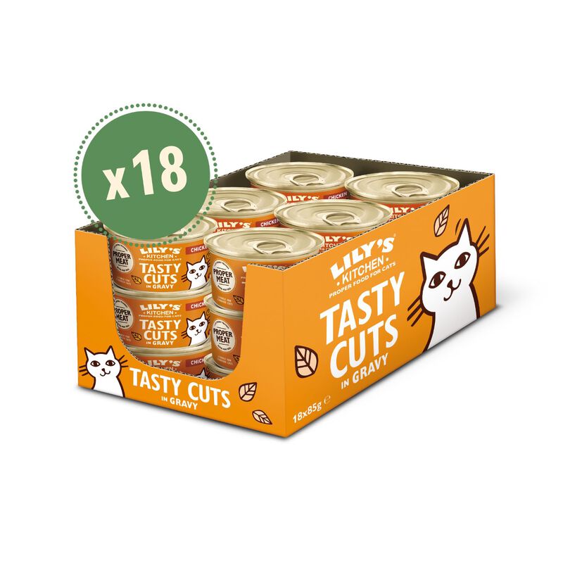 Lily's Kitchen Cat Adult Tasty Cuts Chicken bocconi di Pollo 85 gr