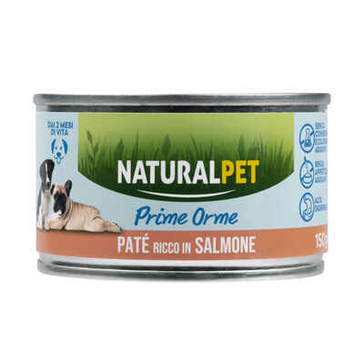 Naturalpet Prime Orme Puppy Pat&eacute; ricco in Salmone 150gr