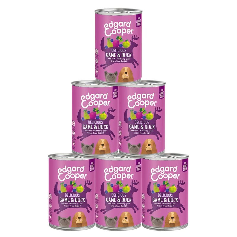 Edgard & Cooper Dog Adult Selvaggina e Anatra 400 gr