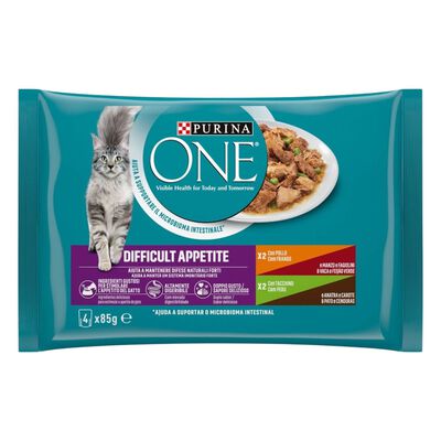Purina One Cat Appetito Difficile Filettini in Salsa 4 pz x 85 gr