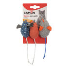 Camon Gioco per gatto Topolini colorati con catnip 3 pz