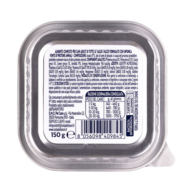 Monopro Dog All Breeds Pat&eacute; Anatra 150gr 