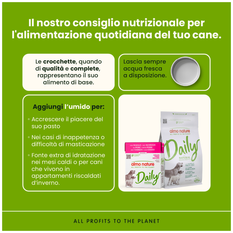 Almo Nature Daily Dog Adult con maiale 380gr