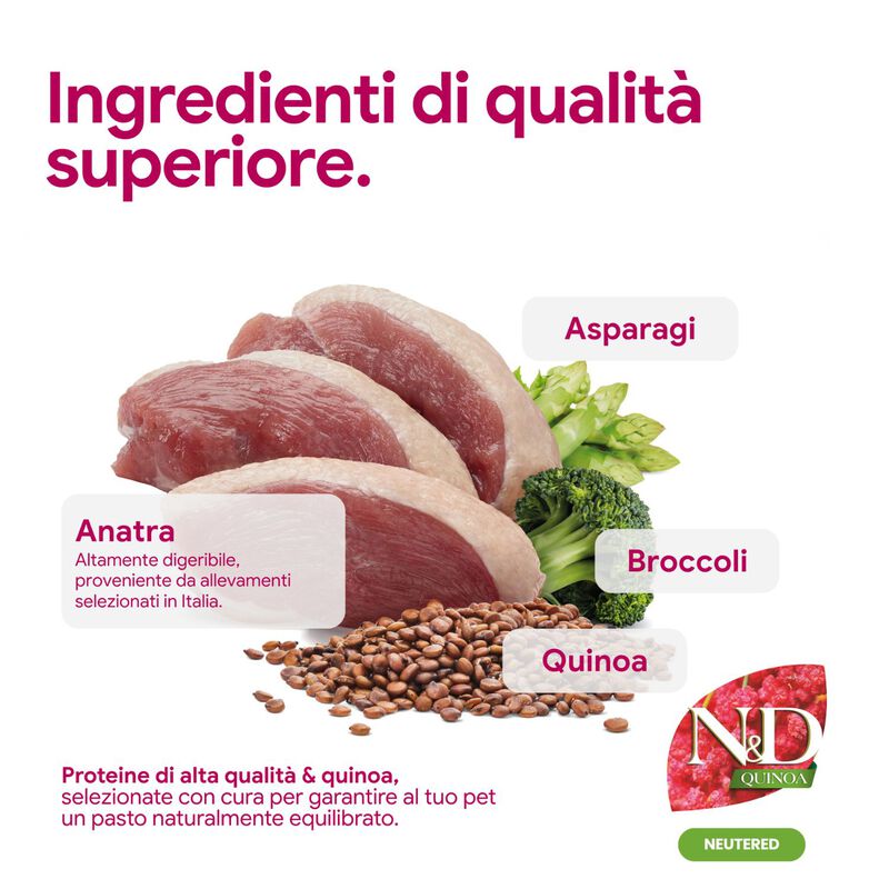 N&D Farmina Quinoa Neutred Dog Adult Mini 2,5 kg