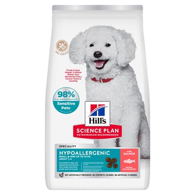 Hill's Science Plan Hypoallergenic Dog Adult Small & Mini Monoprotein Salmone 1,5Kg