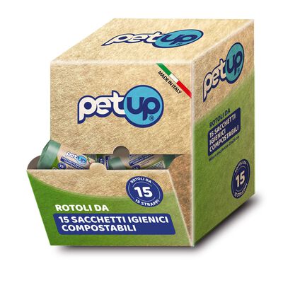 Petup Sacchetti Igienici BIO 21,5x29 cm 15 strappi