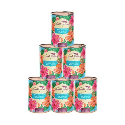 Terra Canis Dog menu flower  Waikiki Woof Salmone con Quinoa, Mango e ibisco 400 gr