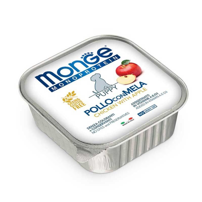 Monge Monoprotein Puppy Pat&eacute; Pollo con Mela 150 gr