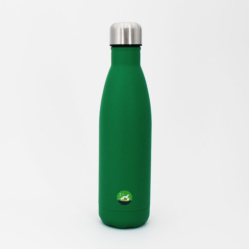 Borraccia termica verde con stampa bianca 100% Pet Lover