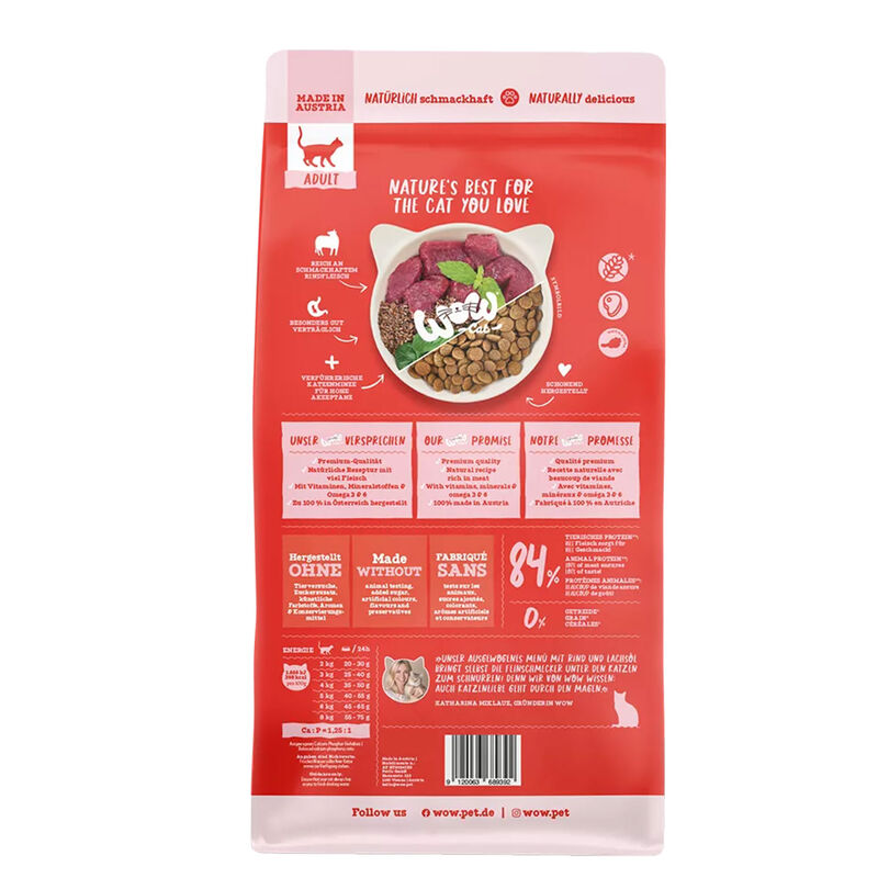 Wow Cat Adult con Manzo 2 kg