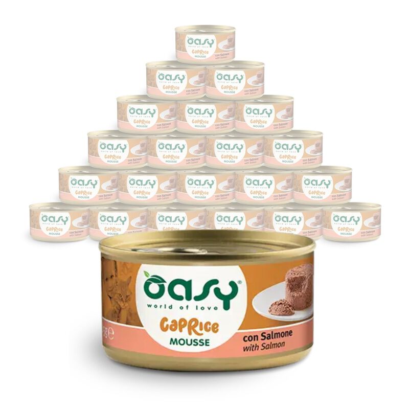 Oasy Caprice Cat Adult Gustosa Mousse con Salmone 85 gr
