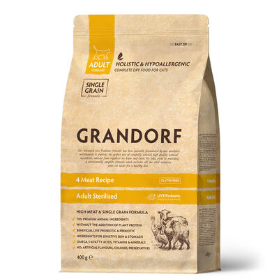 Grandorf Cat Sterilized 4 Carni 400gr