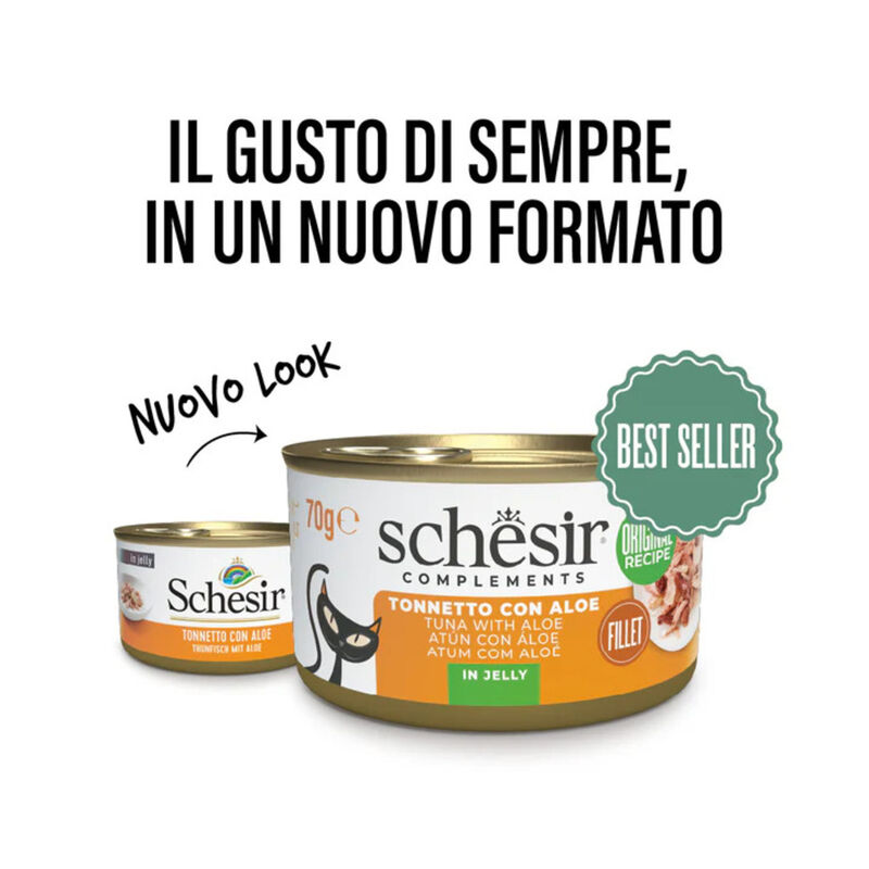 Schesir Cat Tonnetto con Aloe in Gelatina 70g