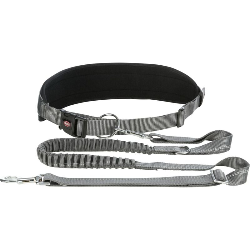 Trixie Cintura con Guinzaglio colore grigio 75-120 cm