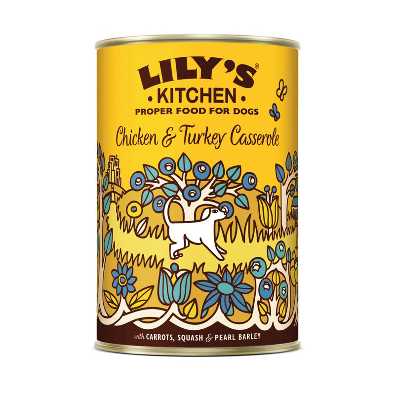 Lily's Kitchen Dog Adult Chicken & Turkey Casserole, Pollo e Tacchino 400 gr