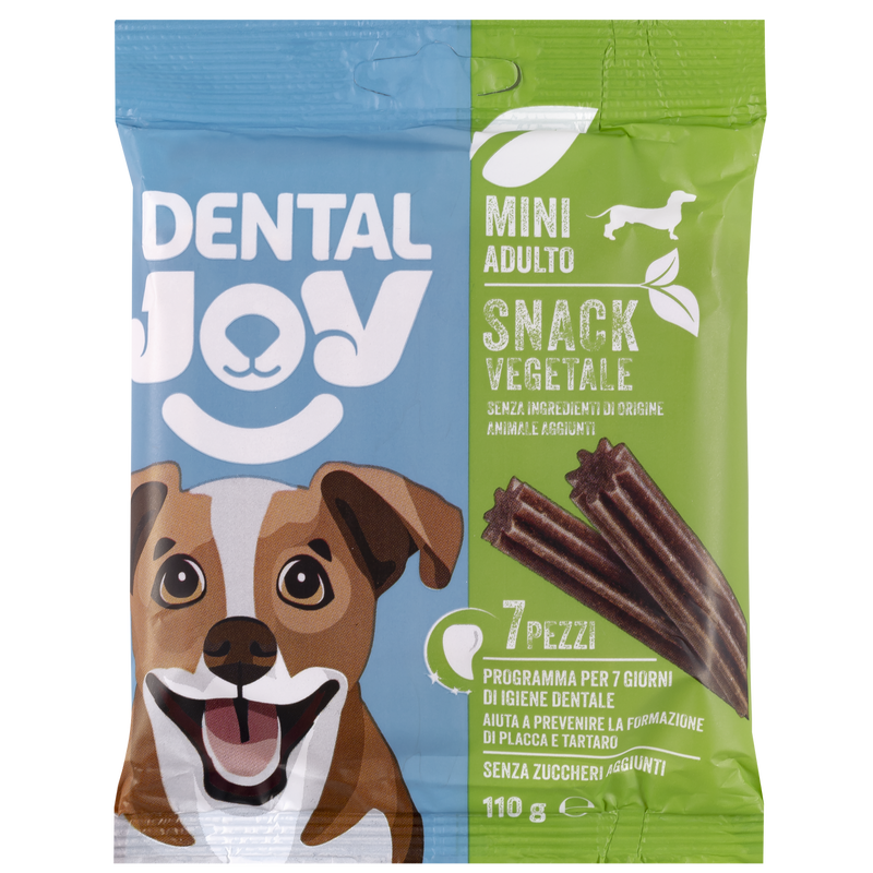 DentalJoy Dog Adult Mini Snack Vegetale 7 pz