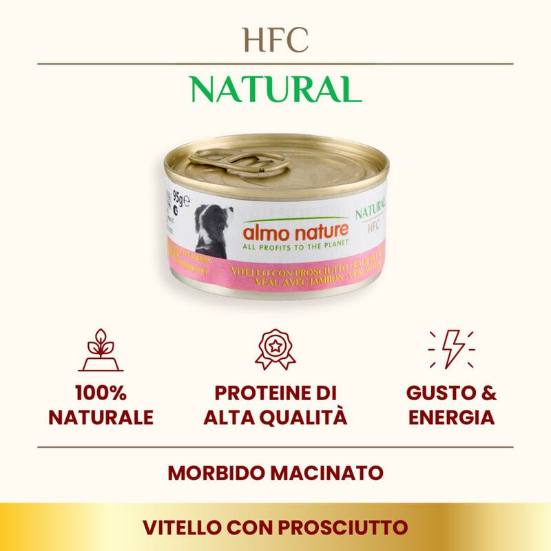 Almo Nature HFC Natural Dog Adult Vitello con Prosciutto 95gr