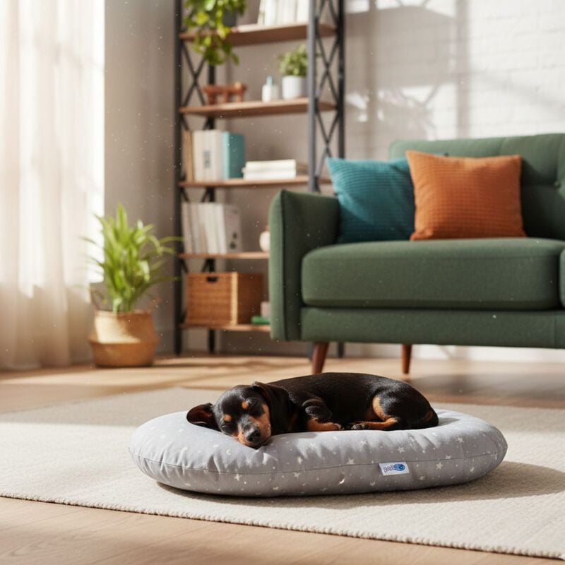 Petup Linea Cuccioli Cuscino Ovale Cielo 90x60 cm