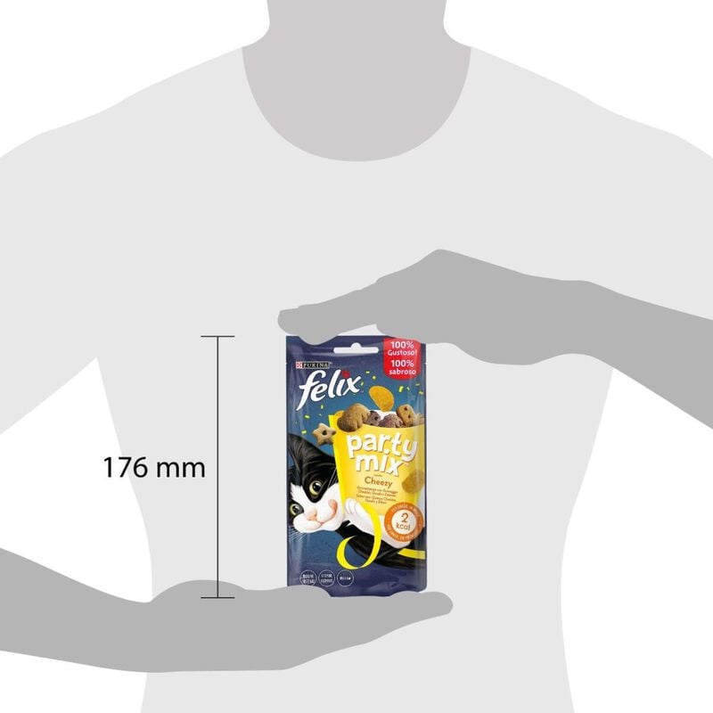 Felix Party Mix Snack Cat Cheezy Mix con formaggio Cheddar Gouda e Edamer 60 gr