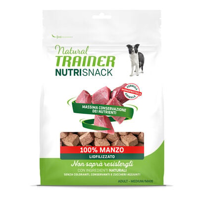 Natural Trainer Freeze Dried Nutrisnack Dog Med&Max Manzo 50g 